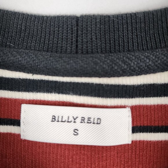 Billy Reid Sweater Womens Small Multi Striped Crewneck Side Zips - Picture 3 of 8